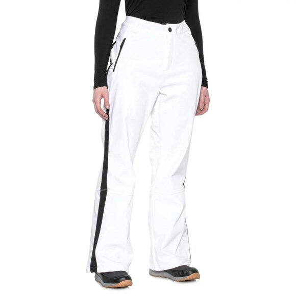 NEW! Free Country 4-Way Stretch Soft Shell Ski Pants!  XL  33 x 30  White - Picture 1 of 2